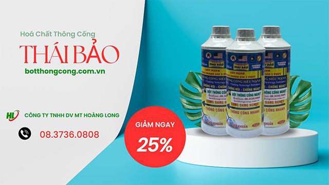 hoá chất thông cống Thái Bảo