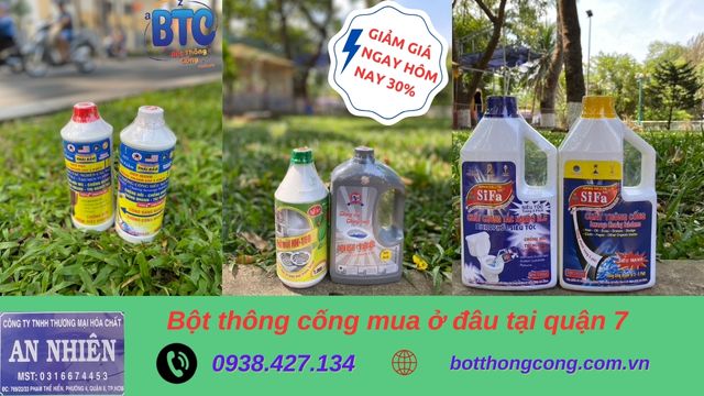 bột thông cống mua ở đâu tại quận 7