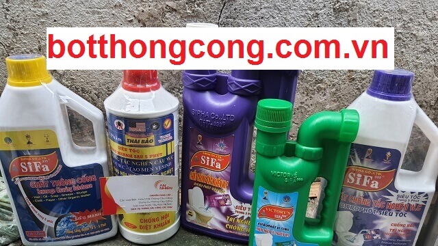 cách sử dụng bột thông tắc cống tại nhà