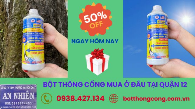 bột thông cống mua ở đâu tại quận 12