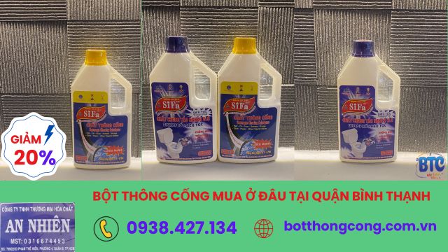 Bột thông cống mua ở đâu tại quận Bình Thạnh