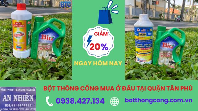 bột thông cống mua ở đâu tại quận tân phú