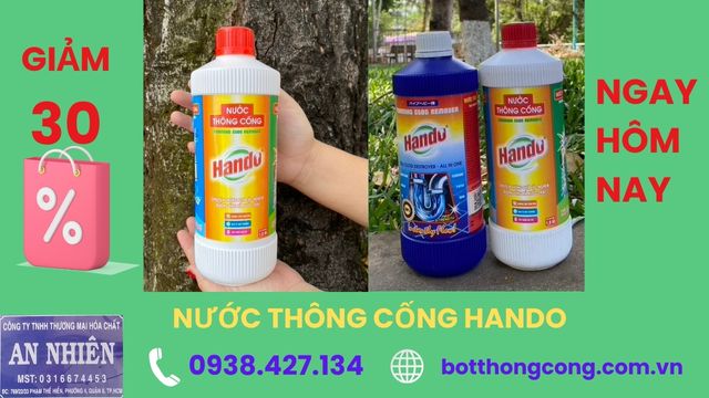 Nước thông cống Hando